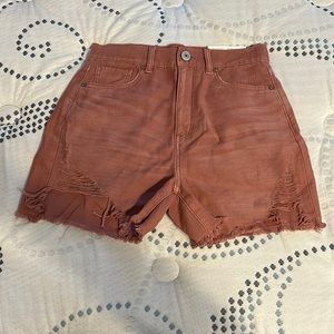 Highest rise mom jean shorts